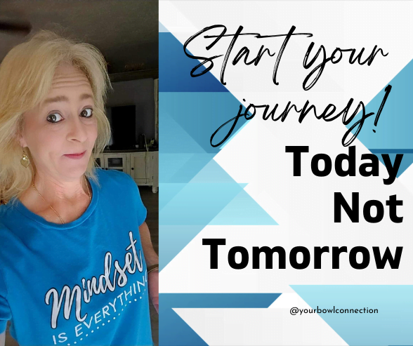 Lisa on an image saying Start your Journey Today Not Tomorrow